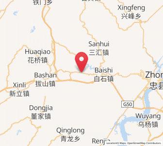 Map of Yongfeng, Chongqing