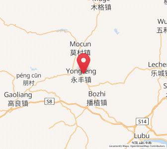 Map of Yongfeng, Guangdong