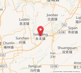 Map of Yongfeng, Shaanxi