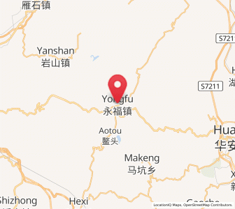 Map of Yongfu, Fujian