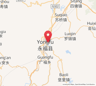 Map of Yongfu, Guangxi