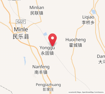 Map of Yonggu, Gansu