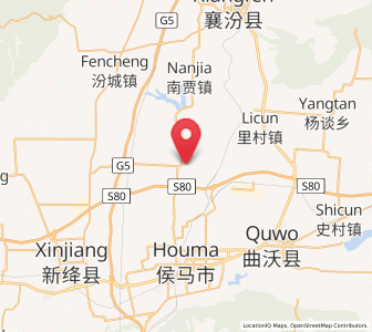 Map of Yonggu, Shanxi