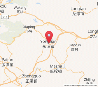 Map of Yonghan, Guangdong