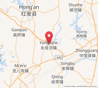 Map of Yongjiahe, Hubei