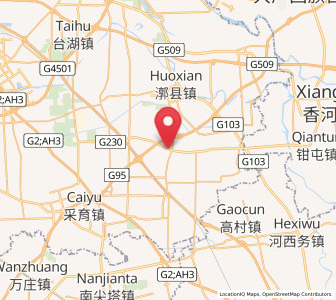 Map of Yongledian, Beijing