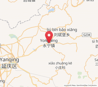 Map of Yongning, Beijing