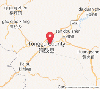 Map of Yongning, Jiangxi