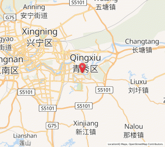 Map of Yongning, Guangxi