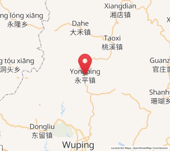 Map of Yongping, Fujian
