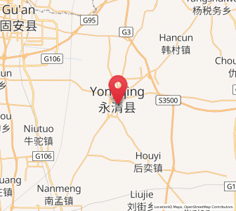 Map of Yongqing, Hebei