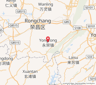 Map of Yongrong, Chongqing