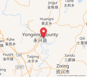 Map of Yongxing Chengguanzhen, Hunan
