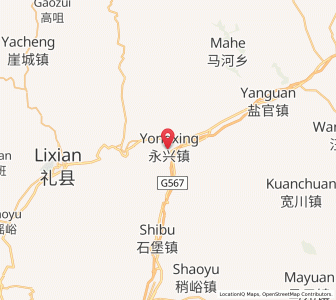Map of Yongxing, Gansu