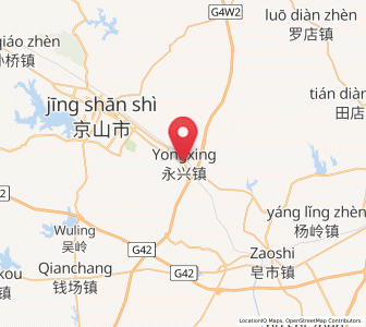 Map of Yongxing, Hubei