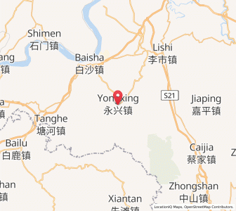 Map of Yongxing, Chongqing