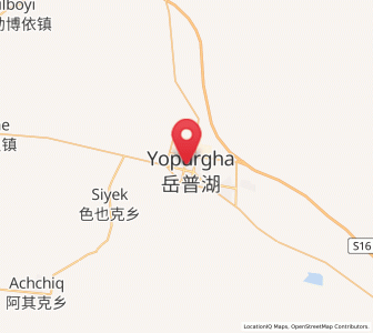 Map of Yopurga, Xinjiang