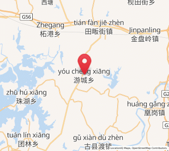 Map of Youcheng, Jiangxi