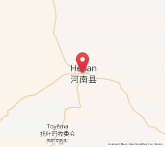 Map of Youganning, Qinghai