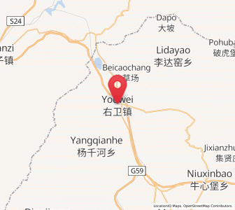 Map of Youwei, Shanxi