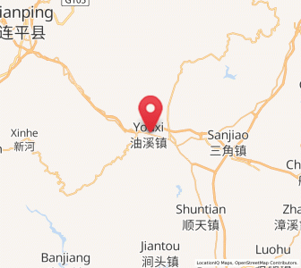 Map of Youxi, Guangdong