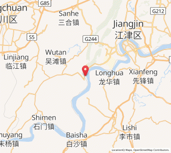 Map of Youxi, Chongqing
