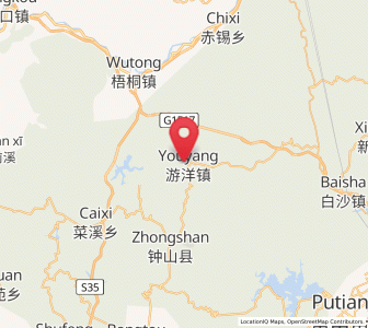 Map of Youyang, Fujian