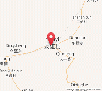 Map of Youyi, Heilongjiang