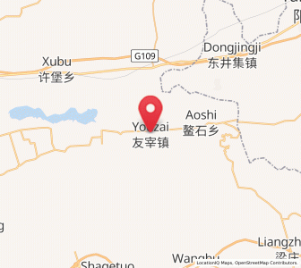 Map of Youzai, Shanxi