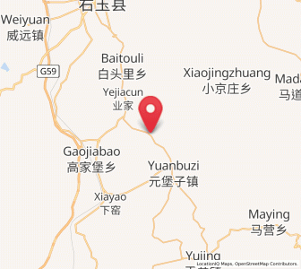 Map of Yuanbuzi, Shanxi