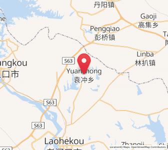 Map of Yuanchong, Hubei