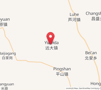 Map of Yuanda, Heilongjiang