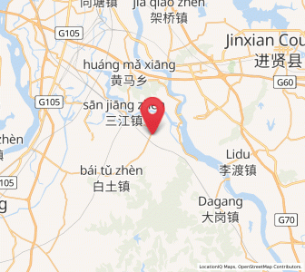 Map of Yuandu, Jiangxi