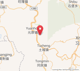 Map of Yuanhou, Guizhou