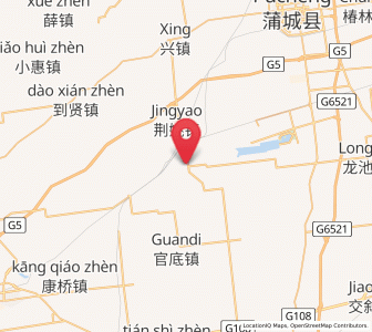 Map of Yuanren, Shaanxi