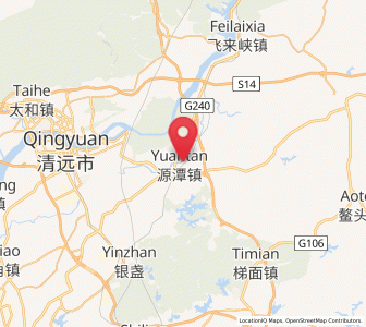 Map of Yuantan, Guangdong