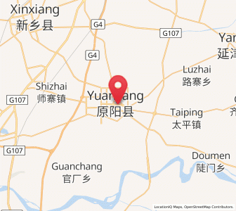 Map of Yuanyang Chengguanzhen, Henan