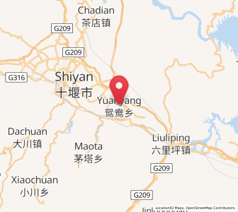 Map of Yuanyang, Hubei