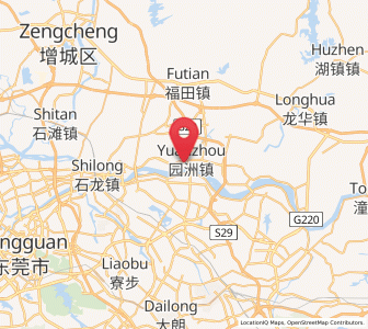 Map of Yuanzhou, Guangdong