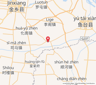 Map of Yucheng, Shandong