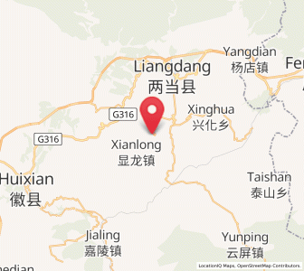 Map of Yuchi, Gansu