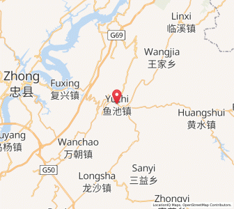 Map of Yuchi, Chongqing