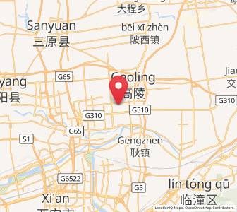 Map of Yuchu, Shaanxi