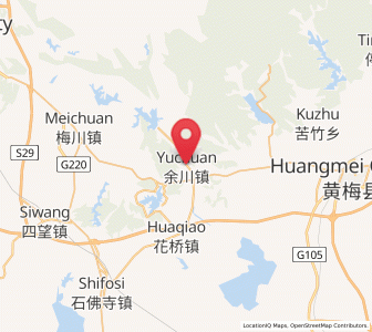 Map of Yuchuan, Hubei