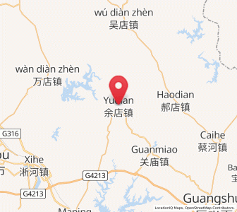 Map of Yudian, Hubei