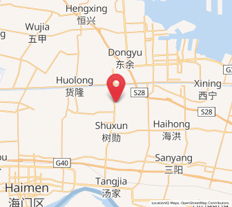 Map of Yudong, Jiangsu