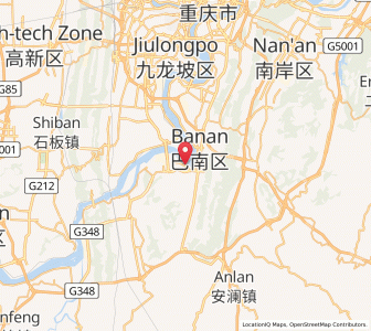 Map of Yudong, Chongqing