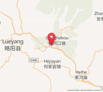 Map of Yudongzi, Shaanxi