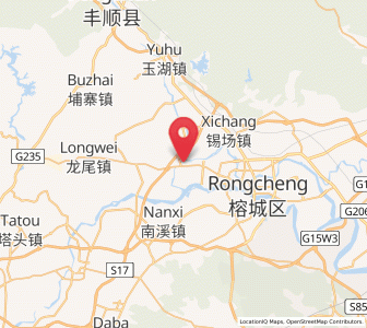 Map of Yuecheng, Guangdong