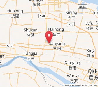 Map of Yuelai, Jiangsu